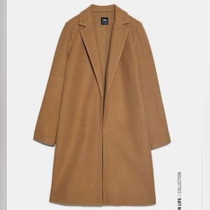 NWOT ZARA camel coat